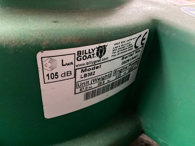 Billy goat lb352 bladzuigmachine - afbeelding 7 van  7
