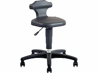 Bimos flex kruk met wielen pu schuim zwar zithoogte 450-650 mm