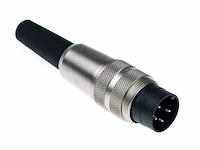 Binder 09 0309 09 04 kabelconnector platte mannelijke connector totaal aantal polen: 4 serie - afbeelding 1 van  1