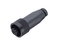 Binder 99-4201-00-07 rd24 mannelijke kabelconnector, contacten: 6+pe, 6,0-8,0 mm - afbeelding 1 van  1