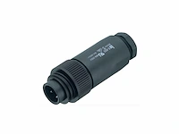 Binder rd24 vrouwelijke kabelconnector 6+pe contacten ip67 schroefklem 12,0 14,0 mm kabeluitgang - afbeelding 1 van  1