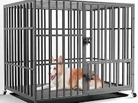 Bingopaw sterke metalen huisdier kennel box - afbeelding 1 van  4
