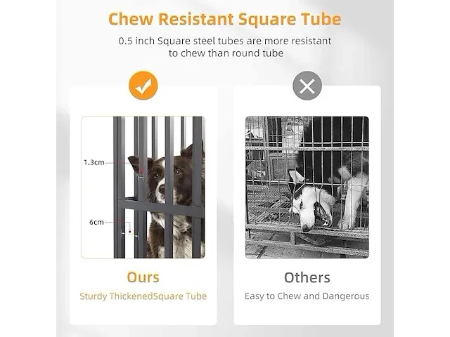 Bingopaw sterke metalen huisdier kennel box - afbeelding 4 van  4