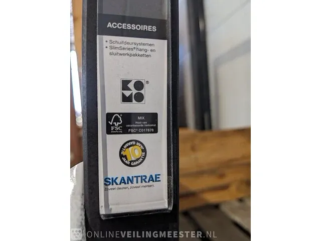 Binnendeur met glas skantrae, ssl 4024 45mm roede - afbeelding 5 van  5