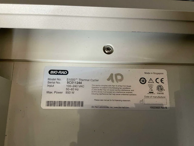 Bio rad s1000 thermal cycler - afbeelding 5 van  7
