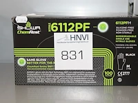 Biologisch afbreekbare nitril handschoenen 6112pf 3 x m - afbeelding 1 van  2