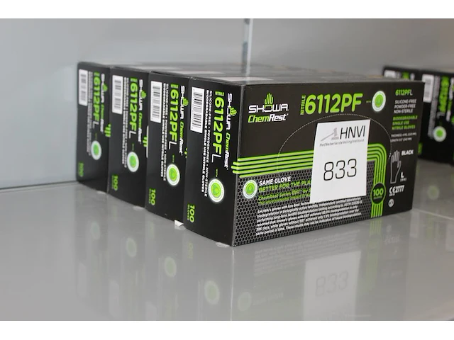 Biologisch afbreekbare nitril handschoenen 6112pf 4 x l - afbeelding 2 van  2