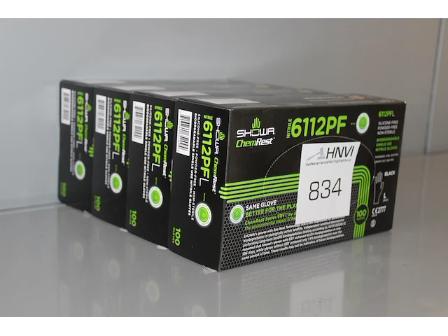 Biologisch afbreekbare nitril handschoenen 6112pf 4 x l - afbeelding 2 van  2