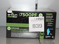 Biologisch afbreekbare nitril handschoenen 7500pf 4 x l - afbeelding 1 van  2