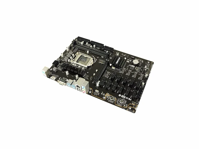Biostar tb360-btc pro 2.0 core i7i5i3 (intel 8e en 9e generatie) lga1151 intel b360 ddr4 12 gpu mining moederbord - afbeelding 2 van  2