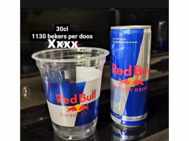 Bioware - redbull 300 cc - plastic bekers 300 cc (4480x) - afbeelding 1 van  5