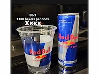 Bioware - redbull 300 cc - plastic bekers 300 cc (4480x) - afbeelding 1 van  5