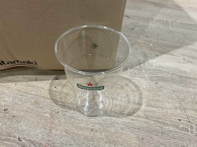 Bioware heineken 40 cl plastic bekers (1120x) - afbeelding 4 van  6