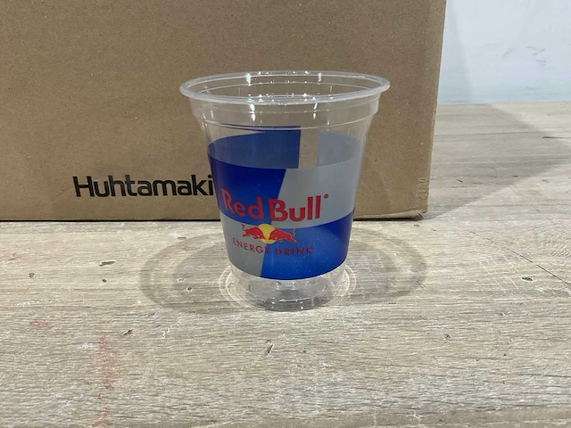 Bioware red bull 0,3 l plastic bekers (1120x) - afbeelding 2 van  6