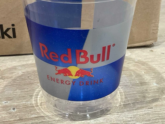Bioware red bull 0,3 l plastic bekers (1120x) - afbeelding 3 van  6