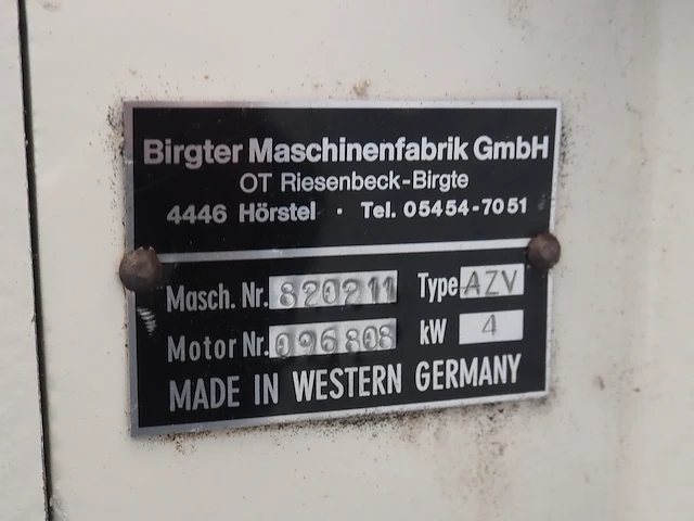 Birgter maschinenfabrik gmbh - afbeelding 2 van  11