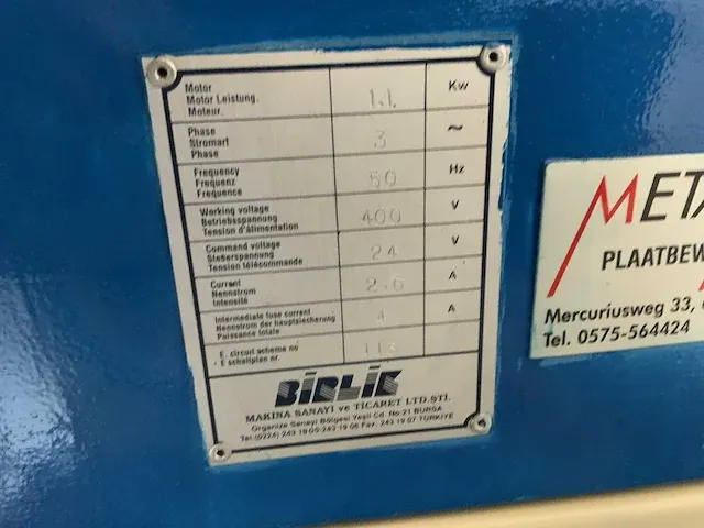 Birlic phb 40 profielbuigmachine - afbeelding 8 van  9