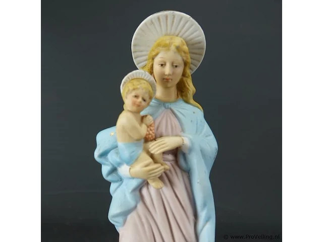 Biscuit porseleinen madonna met kind - afbeelding 3 van  5