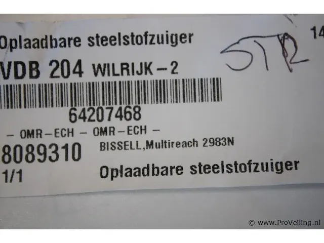 Bissell multireach 2983n oplaadbare steelstofzuiger - afbeelding 4 van  4