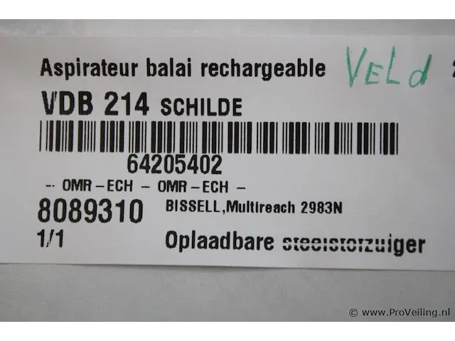 Bissell multireach 2983n oplaadbare steelstofzuiger - afbeelding 3 van  3