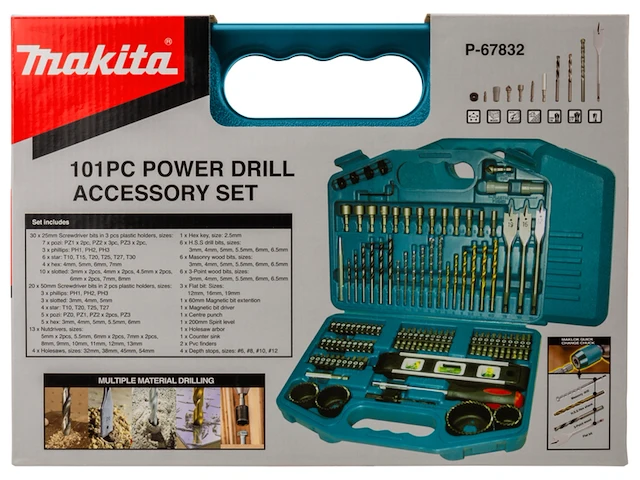 Bit/boor set makita, p 67832 - afbeelding 1 van  2