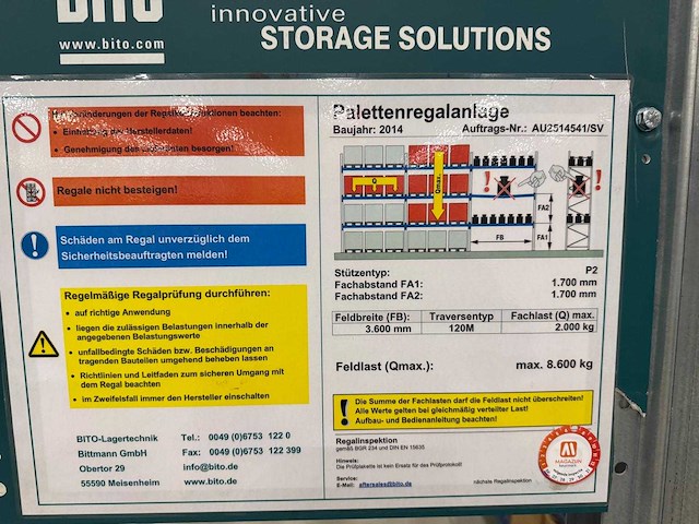 Bito - palletstelling 13x80 - afbeelding 9 van  17