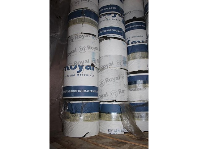 Bitumen glasvlies soprema royalglass op 2 pallets. ca. 150 rollen met breedte 20 cm. - afbeelding 3 van  3