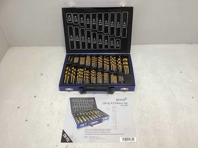 Bitux 233-delige borenset h.s.s 1-10mm - afbeelding 1 van  5