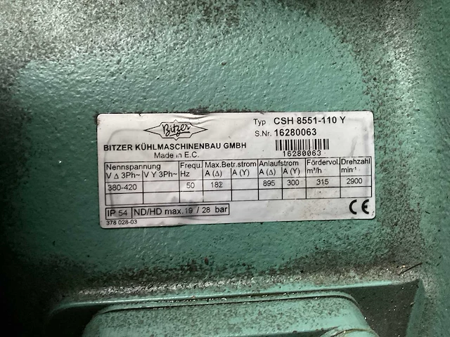 Bitzer maschinenbau csh 8551-110 y koelcompressor - afbeelding 4 van  4