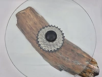 Bizarre fruitschaal / designobject – fossiel vs shimano - afbeelding 2 van  7