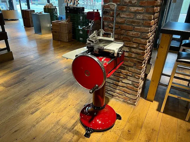 Bizerba - vintage snijmachine met onderstel - afbeelding 12 van  19