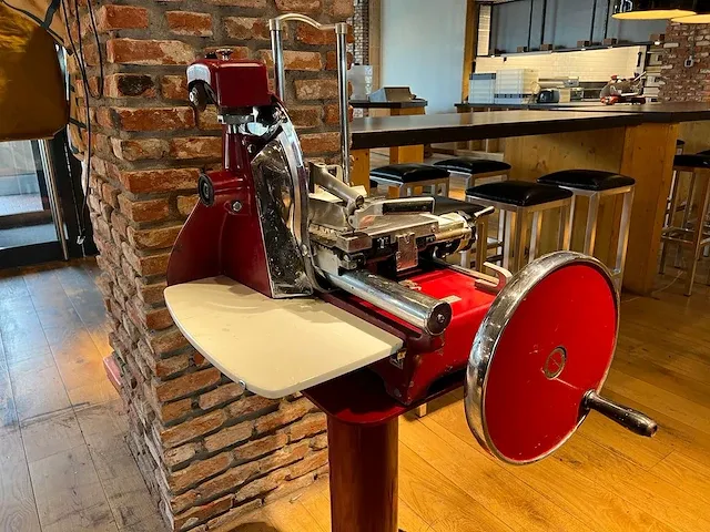 Bizerba - vintage snijmachine met onderstel - afbeelding 14 van  19