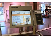 Bizerba ce-2- 800 touchscreen weegschaal kassasysteem met bonnenprinter - afbeelding 3 van  5