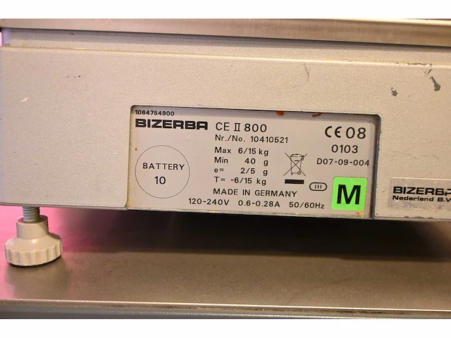 Bizerba ce-2- 800 touchscreen weegschaal kassasysteem met bonnenprinter - afbeelding 4 van  5
