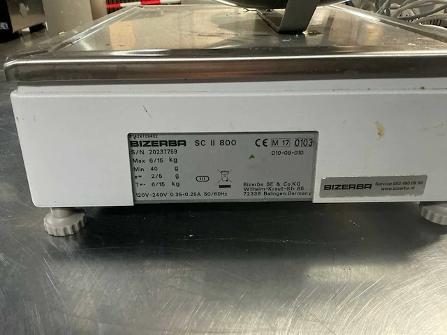 Bizerba sc ii 800 elektronische weegschaal/kassa - afbeelding 5 van  5