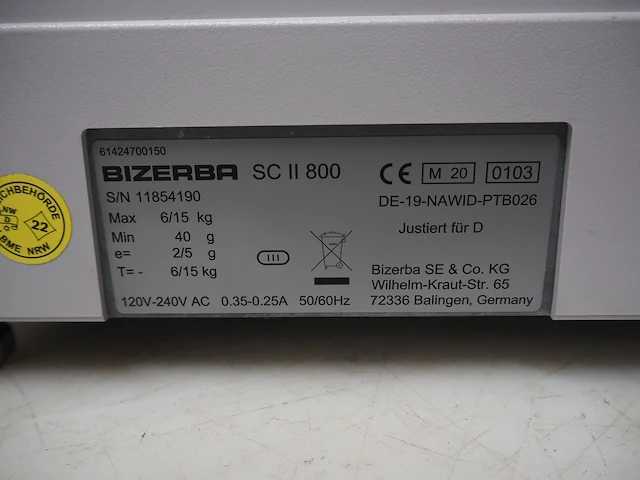 Bizerba - afbeelding 8 van  9