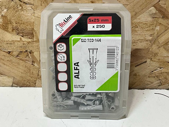 Bizline alfa plug 5x25mm doos a 250 (24x) - afbeelding 1 van  4