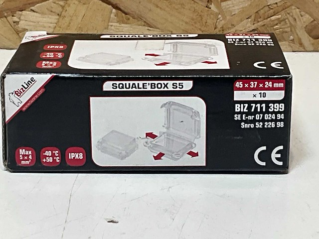 Bizline squale'box s5 kabeldoos met 5 ingangen 4mm2 (10x) - afbeelding 2 van  4