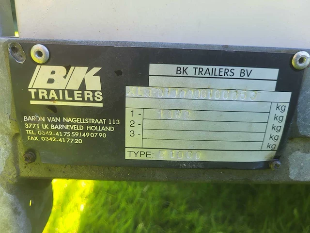 Bk e 1000 ijscokar aanhangwagen - afbeelding 7 van  9