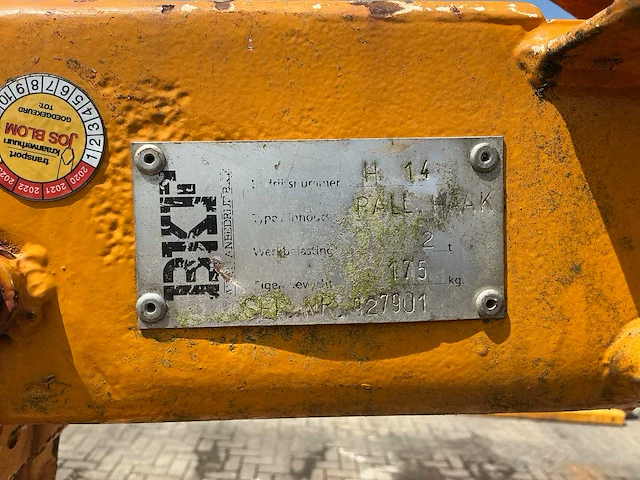 Bkf pallethaak verstelbaar 2t - afbeelding 7 van  9