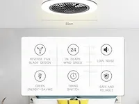 Bkzo 50 cm led-plafondlamp met ventilator - afbeelding 2 van  3