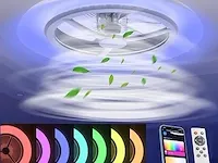 Bkzo 55 cm intelligente led-plafondlamp met ventilator - afbeelding 1 van  6