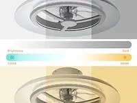 Bkzo 55 cm led-plafondlamp met ventilator - afbeelding 3 van  6