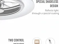 Bkzo 55 cm led-plafondlamp met ventilator - afbeelding 4 van  6