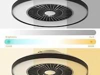 Bkzo moderne intelligente led-plafondlamp met ventilator - afbeelding 2 van  6