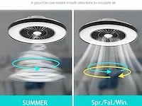 Bkzo moderne intelligente led-plafondlamp met ventilator - afbeelding 6 van  6
