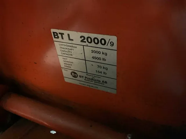 Bl hand hydraulische palletwagen - afbeelding 2 van  2
