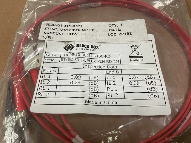Black box fiber optic cable (95x) - afbeelding 5 van  6