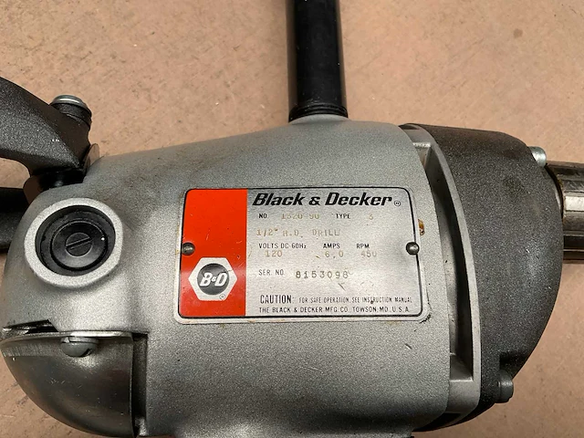 Black & decker 1320-90 boormachine - afbeelding 4 van  5