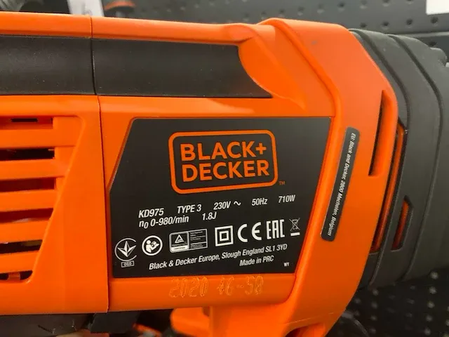 Black & decker kd975 boormachine - afbeelding 3 van  3